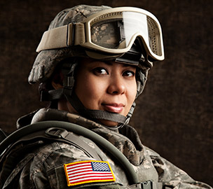 Female soldier